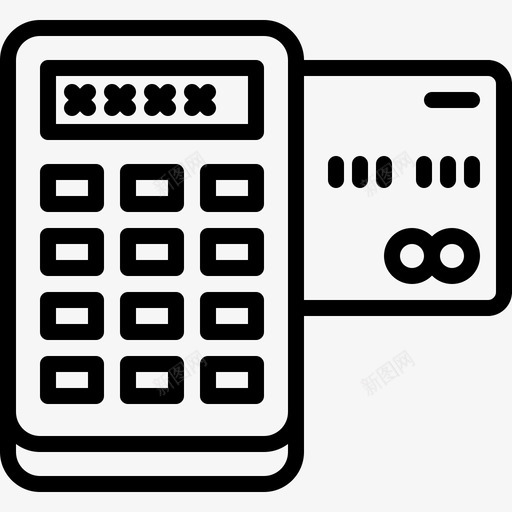 卡9号店直线型图标svg_新图网 https://ixintu.com 9号店 直线 线型