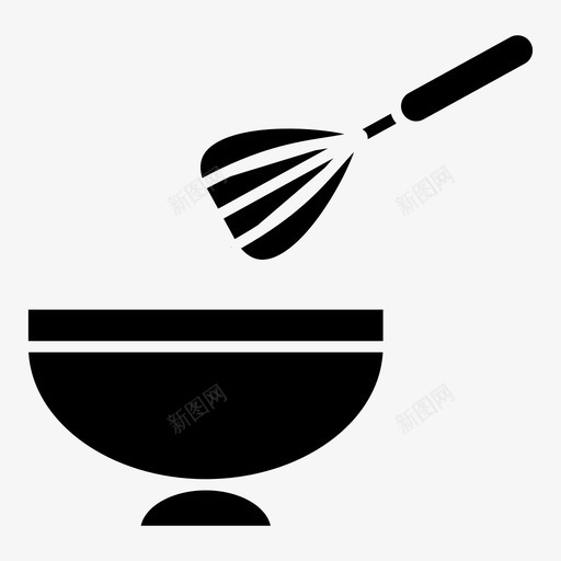 餐具鸡蛋搅拌搅拌机图标svg_新图网 https://ixintu.com 搅拌 搅拌器 搅拌机 烘焙 餐具 鸡蛋 黑面包