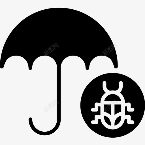 病毒安全113字形图标svg_新图网 https://ixintu.com 字形 安全 病毒