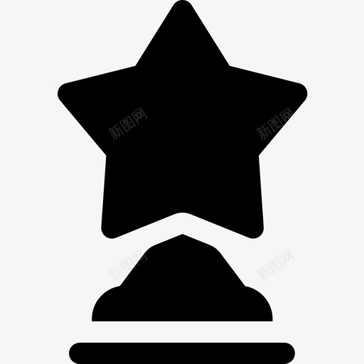 奖杯奖章3已满图标svg_新图网 https://ixintu.com 奖杯 奖章3 已满