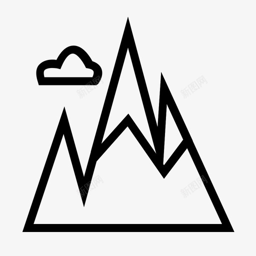 山图标符号svg_新图网 https://ixintu.com 图标 符号