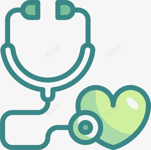 听诊器医用137双音图标svg_新图网 https://ixintu.com 医用 双音 听诊器