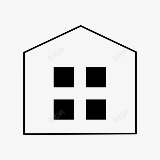 建筑建筑和城市办公室图标svg_新图网 https://ixintu.com 办公室 城镇 建筑 建筑和城市