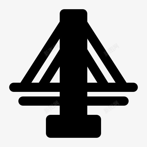 桥建筑城市图标svg_新图网 https://ixintu.com 图标 城市 字形 建筑