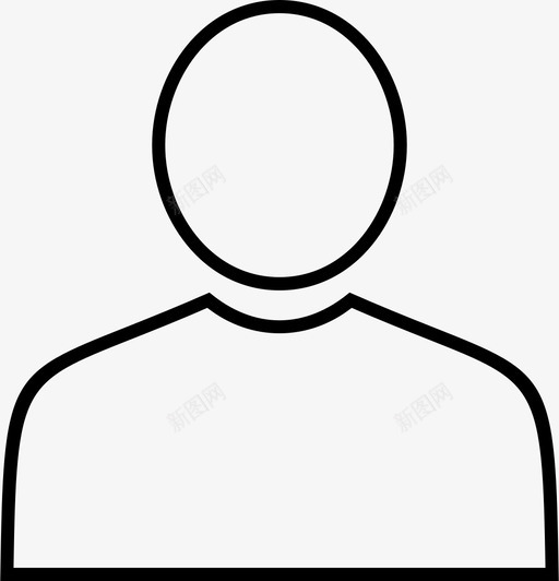 个人资料头像人物图标svg_新图网 https://ixintu.com 个人资料 人物 头像 用户 社交