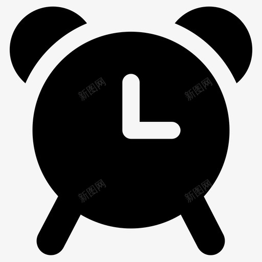 闹钟早晨时间图标svg_新图网 https://ixintu.com 早晨 时钟 时间 计时 计时器 闹钟