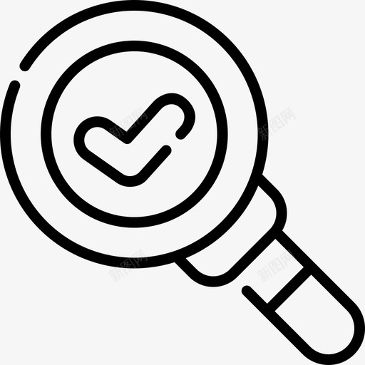 Loupe额定值和验证6线性图标svg_新图网 https://ixintu.com Loupe 线性 额定值和验证6