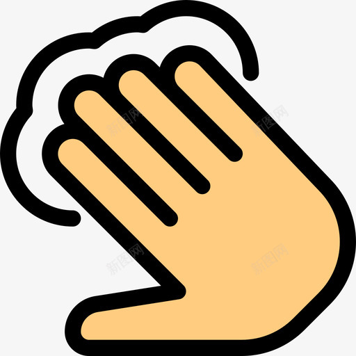 轻触触摸手势7线性颜色图标svg_新图网 https://ixintu.com 手势 线性 触摸 轻触 颜色