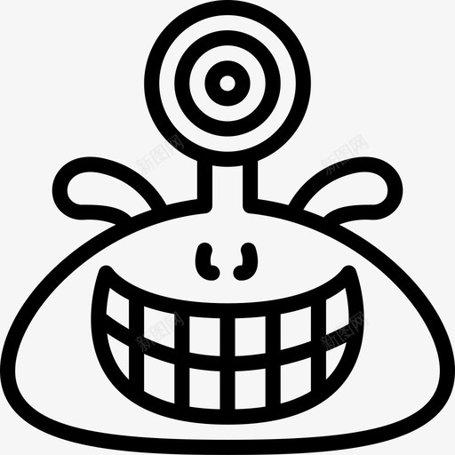 独眼巨人怪物7直系图标svg_新图网 https://ixintu.com 巨人 怪物 独眼 直系