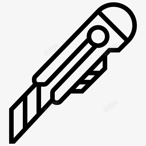 刀具刀片锐器图标svg_新图网 https://ixintu.com 刀具 刀片 工具 文具 施工 锐器