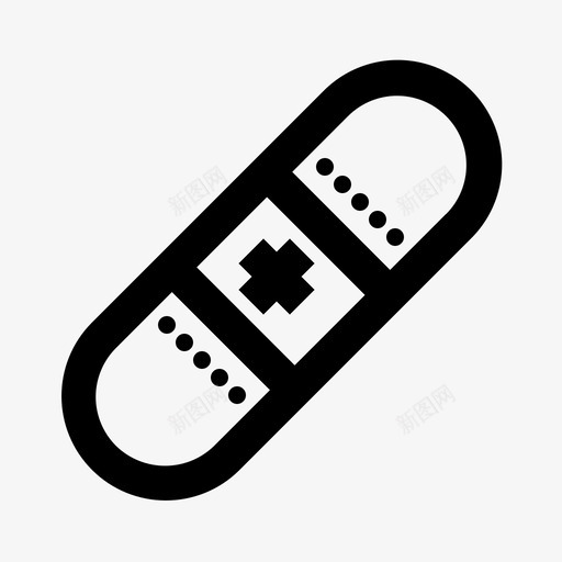 绷带卫生医院图标svg_新图网 https://ixintu.com 医疗 医院 卫生 绷带