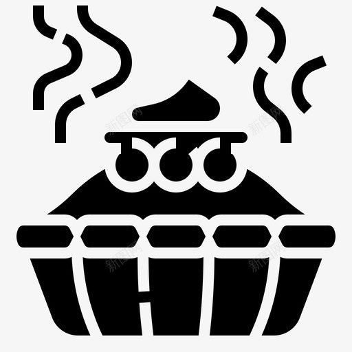 派烘焙奶油图标svg_新图网 https://ixintu.com 奶油 水果 烘焙 面包