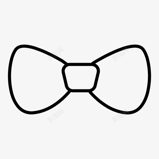 领结衣服装饰图标svg_新图网 https://ixintu.com 丝带 礼物 衣服 装饰 领结