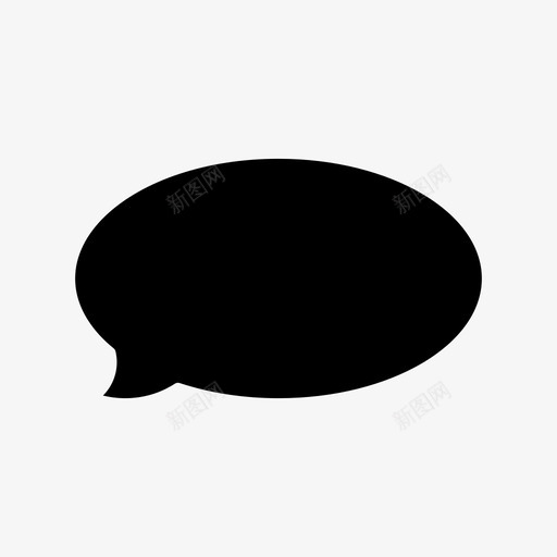 气泡聊天消息图标svg_新图网 https://ixintu.com 气泡 消息 消息和聊天字形 聊天