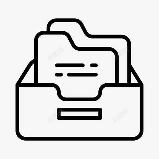 持有人账户文件图标svg_新图网 https://ixintu.com 持有人 收件箱 文件 账户 页面