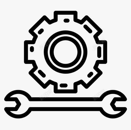 工具结构101线性图标svg_新图网 https://ixintu.com 工具 线性 结构