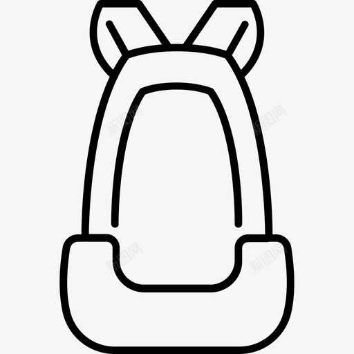 背包配件摩托车图标svg_新图网 https://ixintu.com 摩托车 背包 运动 配件