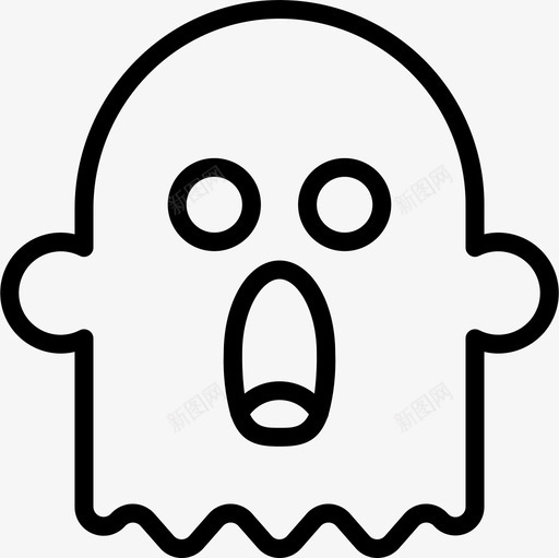 鬼魂万圣节111直系图标svg_新图网 https://ixintu.com 万圣节 直系 鬼魂