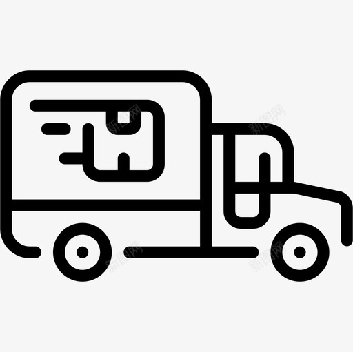 送货车购物和商店7线性图标svg_新图网 https://ixintu.com 线性 购物和商店7 送货车