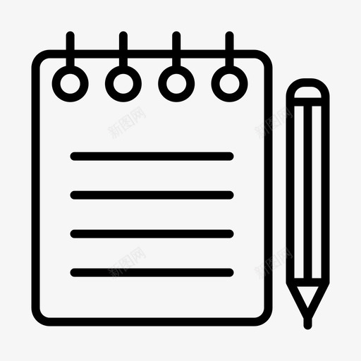 便笺帐户文档图标svg_新图网 https://ixintu.com 便笺 帐户 文件 文档 笔记本 页面