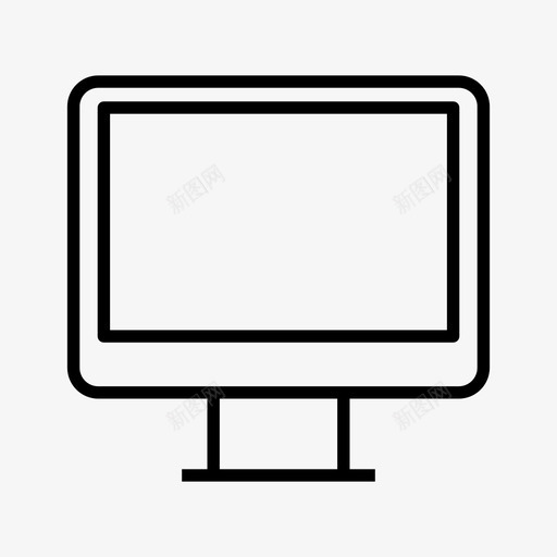 台式机计算机电子图标svg_新图网 https://ixintu.com 台式机 屏幕 显示器 电子 电话线 计算机