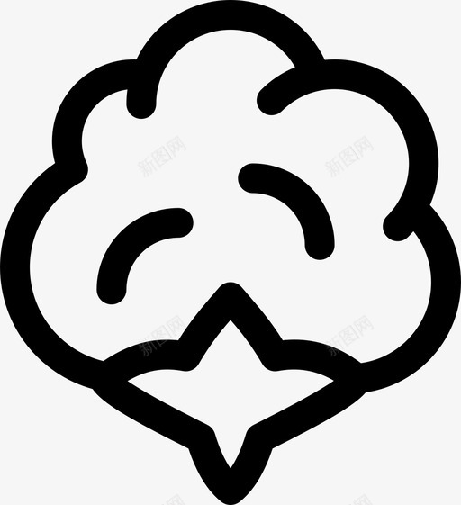 棉花纤维植物图标svg_新图网 https://ixintu.com 棉花 植物 物质 纤维 纺织品 香精