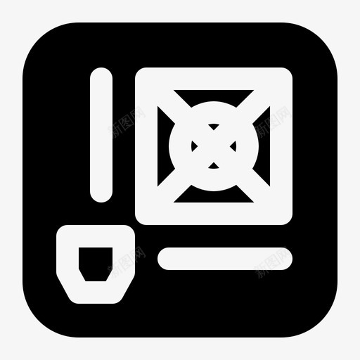 电源计算机硬件图标svg_新图网 https://ixintu.com 字形 电源 硬件 计算机 输入