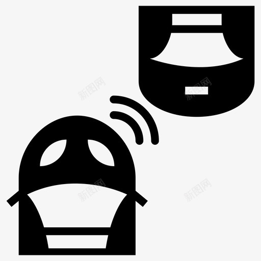盲点监视器防撞系统碰撞检测图标svg_新图网 https://ixintu.com 停车传感器字形图标 前后 前方碰撞 婴儿作弊 盲点监视器 碰撞前辅助 碰撞检测 车道控制 防撞系统
