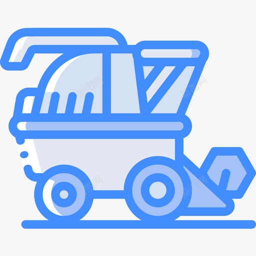 Harvester秋60蓝色图标svg_新图网 https://ixintu.com Harvester 蓝色