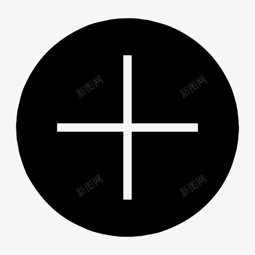 添加带圈-填充svg_新图网 https://ixintu.com 添加带圈-填充