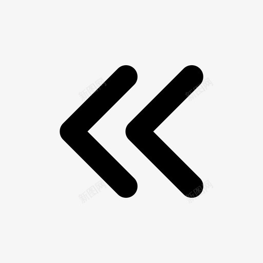 向左滑动箭头后退图标svg_新图网 https://ixintu.com 后退 向左滑动 导航 导航控件 箭头 返回