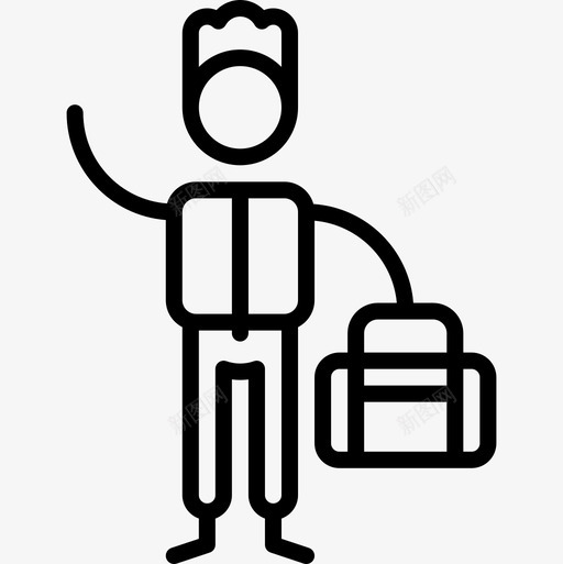 人健身房15直线型图标svg_新图网 https://ixintu.com 人 健身房15 直线型