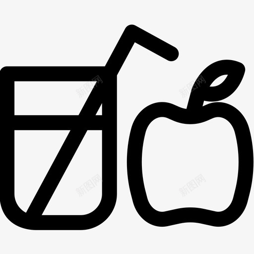 零食睡觉时间13线性图标svg_新图网 https://ixintu.com 时间 睡觉 线性 零食