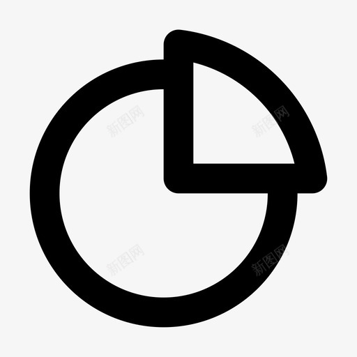 饼图业务财务图标svg_新图网 https://ixintu.com 业务 业务和管理图标集 管理 财务 饼图