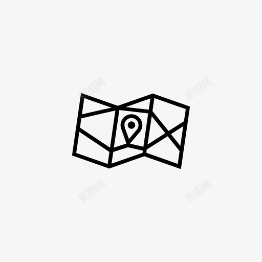 地图探险地理位置图标svg_新图网 https://ixintu.com 地图 地理位置 建筑 探险 旅游