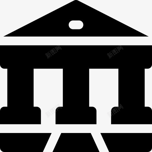 银行投资54已填充图标svg_新图网 https://ixintu.com 已填充 投资54 银行