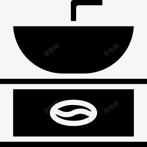 咖啡研磨机咖啡45填充图标svg_新图网 https://ixintu.com 咖啡45 咖啡研磨机 填充