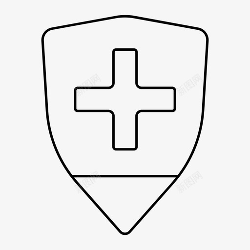 保护守卫保险图标svg_新图网 https://ixintu.com 保安 保护 保险 守卫 盾牌