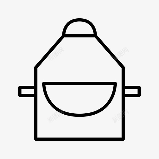 围裙厨师厨房图标svg_新图网 https://ixintu.com 厨师 厨房 厨房公用设施 围裙 安全 餐厅