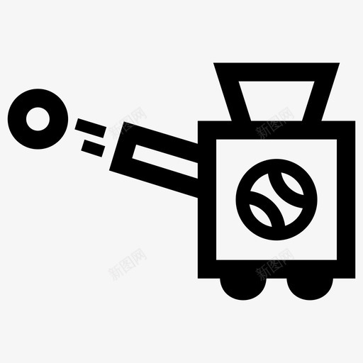 网球机比赛场地图标svg_新图网 https://ixintu.com 场地 比赛 游戏 网球机 运动