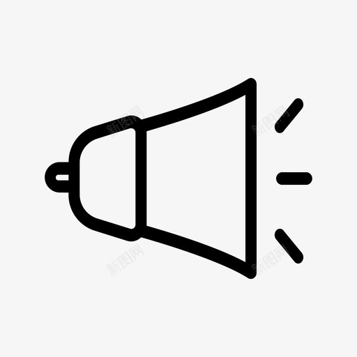 扩音器通信营销图标svg_新图网 https://ixintu.com 扩音器 推广 教育 营销 通信