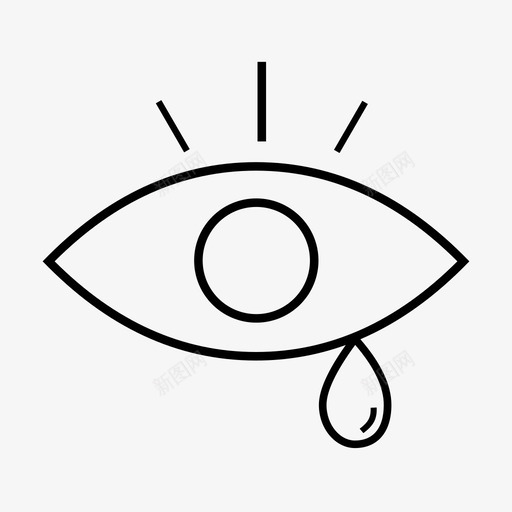 眼睛干燥哭泣眼睛图标svg_新图网 https://ixintu.com 哭泣 干燥 流泪 眼睛 验光
