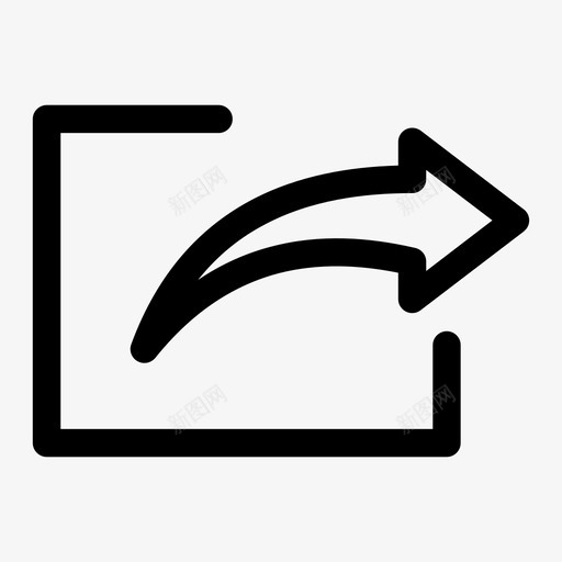 共享框转发图标svg_新图网 https://ixintu.com 共享 发送 框 转发 重播
