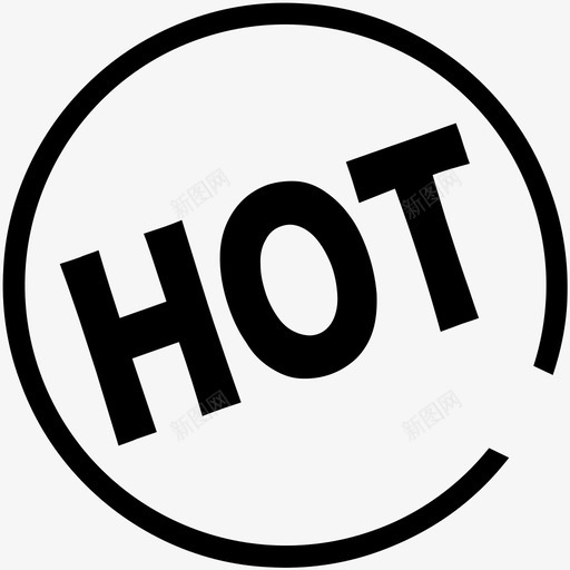 HOT(圆环)svg_新图网 https://ixintu.com HOT(圆环) hot-circular