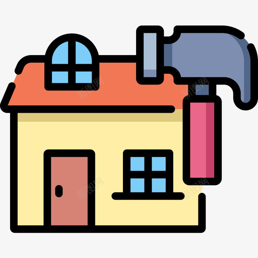 修复建筑20线颜色图标svg_新图网 https://ixintu.com 修复 建筑20 线颜色