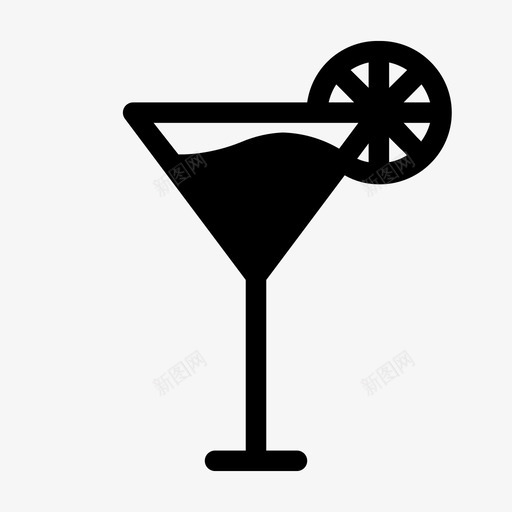 鸡尾酒海滩饮料图标svg_新图网 https://ixintu.com 假期 图标 夏季 字形 海滩 阳光 饮料 鸡尾酒