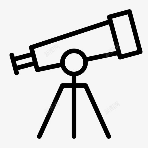 望远镜天文学观察图标svg_新图网 https://ixintu.com 天文学 望远镜 望远镜轮廓 观察