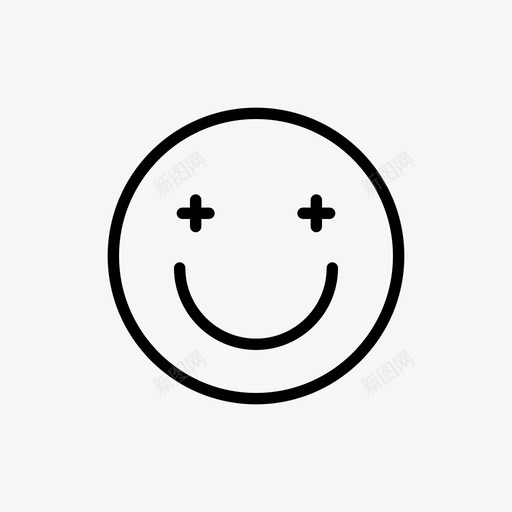 微笑眨眼表情图标svg_新图网 https://ixintu.com 微笑 情绪 眨眼 笑脸 表情