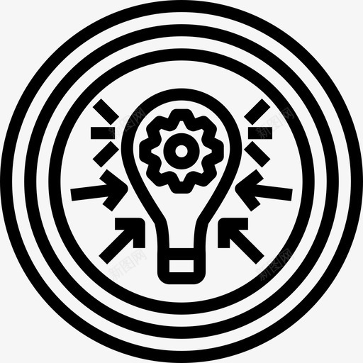 目标开发57线性图标svg_新图网 https://ixintu.com 开发 目标 线性