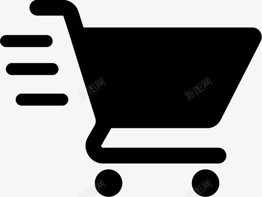 购物车商店手推车图标svg_新图网 https://ixintu.com 商店 手推车 购物车